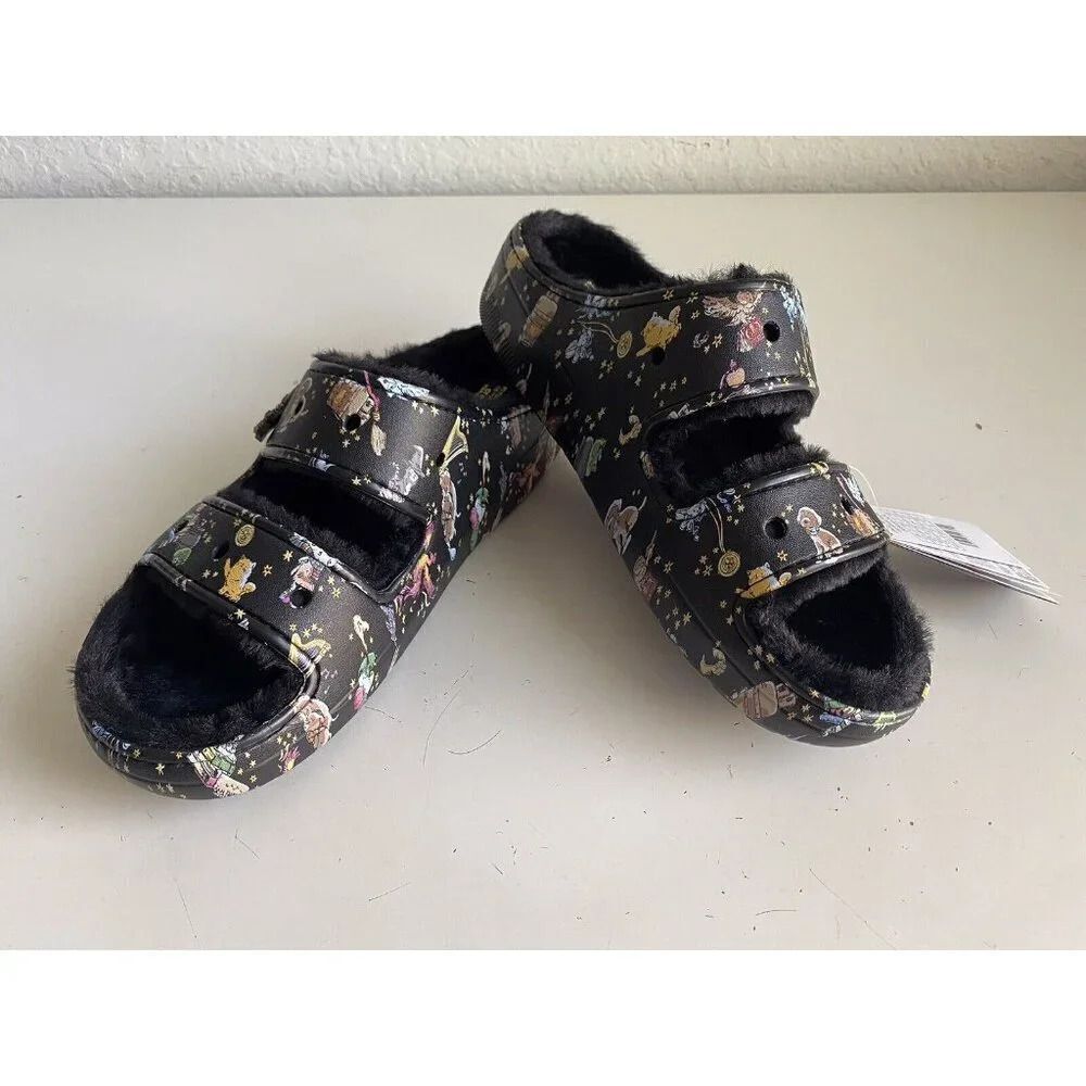 Vera Bradley Crocs Sandals Wizarding World Harry Potter Fur Lined Slides Men 12